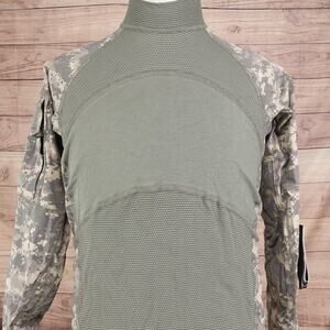 Massif Army Combat Shirt Mens Medium Military Flame Resistant Tactical ACS Camo